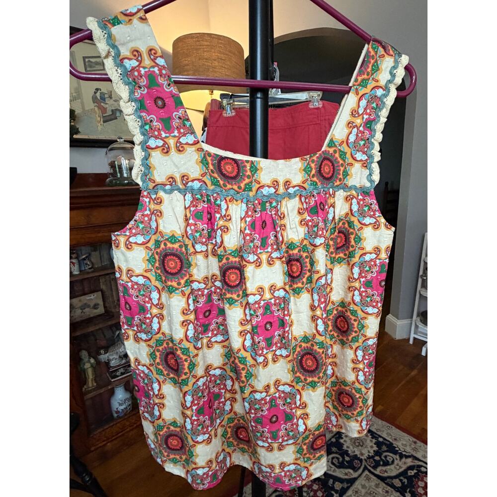 NWT Letmebe Sleeveless Cotton Top, Size 6